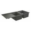 Grohe Drezy Kompozitný drez K500 s automatickým odtokom, 116x50 cm, granitová čierna 31647AP0-GR
