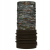 Chimney Buff Brown, viacfarebný fleece (Komín Buff Polar Tarble rameno)