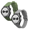 kwmobile řemíneks for Xiaomi Watch S4 řemíneks - 2x Náhradní Silikonový Watch Bands - Smartwatch or Fitness Tracker - tmavě zelená / šedá