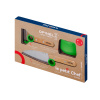 Dětský kuchařský set 3 ks LE PETIT CHEF zelený - Opinel (Dětská kuchařská sada LE PETIT CHEF, zelená - Opinel)