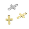 Ocelový Přívěsek Kříž 12x7x1mm - 1Ks+B - Nerez SL / 1Ks