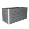 Vyvýšený záhon z WPC svetlo sivý 75 x 150 x 70 cm