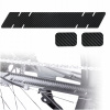 OCHRANNÉ NÁLEPKY FÓLIA CARBON PROTI ODERU OD REŤAZE NA RÁM BICYKLA ČIERNA