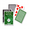 Poker Plastic 100% 1x55 listov, hnedo-zelené vyhotovenie - Piatnik
