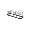 Organizér na pokrievky a panvice Yamazaki Tower 45-82 x 20 x 17,5 cm čierna farba 3841 ONE SIZE