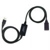 PremiumCord USB 2.0 repeater a prodlužovací kabel A/M-A/F 10m (ku2rep10)