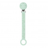 Nattou Klip na cumlík silikón s potlačou Mint green