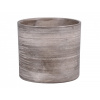 Obal na črepník MUCHA GREY keramický matný d17x16cm