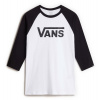 VANS CLASSIC RAGLAN, White-Black - XS