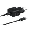 EP-T2510XBE Samsung USB-C 25W cestovná nabíjačka Black + USB-C kábel