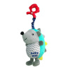 Detská plyšová hračka s hracím strojčekom Baby Mix Ježko modro-sivý - Multicolor