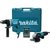 Kombinovaná sada MAKITA DK0050X1 príklepová vŕtačka+uhlová brúska (Kombinovaná sada MAKITA DK0050X1 príklepová vŕtačka HP1631 (710 W) + uhlová brúska GA5030R (125 mm 720 W) v kufríku)