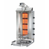 POTIS Plynový gril na kebab/gyros, 4 vykurovacie polia, záťaž 70 kg, 14 kW, 550x510x1120 mm, nádoba na tuk 550x550 mm | POTIS, GD4/LPG