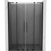 Mexen Velar L Duo sprchové dvere posuvné 140 cm, grafitové, čierne - 871-140-003-42-70