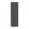Hansgrohe Xelu Q - Vysoká skrinka 40x165x35 cm, 2 dvierka, pánty vpravo, matná sivá/chróm 54140000