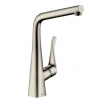Hansgrohe M71 Drezová batéria M7114-H320 s výsuvnou spŕškou, sBOX, vzhľad nehrdzavejúcej ocele 73812800-HG
