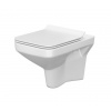 Cersanit COMO WC MISA ZÁVESNÁ Clean On + SEDÁTKO SLIM odnímateľné, biele K701-102