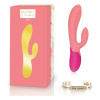 Craftenwood Vibrátor pre dvojicu Dual Stimulation Rianne S Essentials Xena Rabbit Koralová Ružová