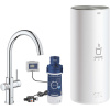 GROHE Red páková drezová batéria Duo s ohrevom vody a filtráciou, bojler veľkosť L, výška výtoku 288 mm, chróm, 30079001