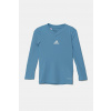 Detské tričko s dlhým rukávom adidas Performance s potlačou, GN7512 modrá 176