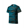 MALFINI® Tričko detské Camouflage camouflage petrol Veľkosť: 158 cm/12 rokov 149C107