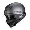 Moto přilba SCORPION COVERT-X TUSSLE matná stříbrno/černá - Velikost XL