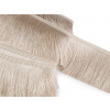 Třásně lesklé husté šíře 90 mm Varianta: 2 béžová světlá, Balení: 1 m