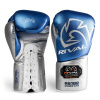 Rival RS100 profesionálne sparingové boxerské rukavice - modro/strieborné 16oz
