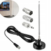 Antena Radio FM DAB Teleskopowa - Zosilnenie Signálu s Magnetom