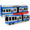 LEAN Toys Kĺbový autobus s trecím pohonom modrá