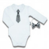 Dojčenské bavlnené body s motýlikom a kravatou Nicol Viki 86 (12-18m) Podľa obrázku