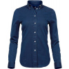 Tee Jays | 4003, Denim keprová halenka s dl. rukávom, modrá indigo blue, M
