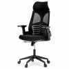 Autronic Židle kancelářská, černá MESH, plastový kříž KA-S247 BK
