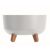 PROSPERPLAST Kvetináč GRACIA LOW 28,5 cm biely