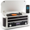 Auna Belle Epoque 1908 DAB, biely, retro stereo systém, gramofón, DAB+ (RM1-Epoque1908DAB WH)