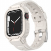 AppleKing odolné Armor puzdro s remienkom pre Apple Watch 41mm / 40mm / 38mm - krémové - možnosť vrátiť tovar ZADARMO do 30tich dní