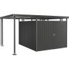 Prístrešok pre záhradný domček Biohort HighLine 5 vel. S 150x315 cm tmavo sivý metalický