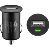 Nabíjačka USB do auta 1port, 1xUSB A, 1A, 5W, mini, čierna