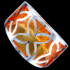 Silver.ag Prsteň strieborný, resin R2768