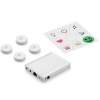 Flic 2 Starter Kit - 4x chytré Bluetooth tlačidlo, Hub LR, sieťový adaptér, nálepky