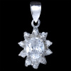Silver.ag Prívesok strieborný, CZ, kvietok P0678