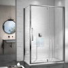 AQUATREND Pivot EXC-12 120x90 asymetrická štvorcová sprchová kabína s otváracími dverami so 6 mm hrubým vodoodpudivým bezpečnostným sklom, chrómové prvky, výška 190 cm