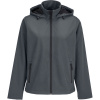 SOL's Collection Bunda s kapucí Race Hooded Women, 2-vrstvá, softshellová, dámská COT25444823813-charcoal gr 3XL Šedá charcoal