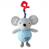 Baby Mix plyšová závesná hračka so zvukom Mouse