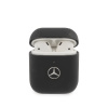Kožené puzdro Mercedes pre AirPods 1/2 Black