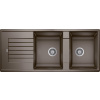 Blanco Zia 8 S, silgranitový drez 1160x500x190 mm, 2-komorový, kávová, BLA-515602