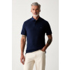 Tommy Hilfiger úpletové polo tričko pánske s lyocellom MW0MW43279 tmavomodrá S