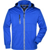 James & Nicholson Bunda JN 1078 Maritim, 3-vrstvá, softshellová, pánská COT021078l3502-nautic blue M Modrá nautic/navy/bílá