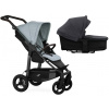 TFK Mono4 2v1 Blue Dual Color Combi carrycot + Seat unit Nenafukovacie kolesá (s výplňou) Hlboká vanička Premium Black