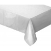 Metalický strieborný ubrus - Silvester - 137 x 183 cm - GoDan